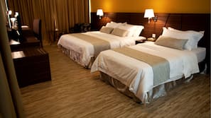 In-room safe, desk, blackout curtains, free cots/infant beds