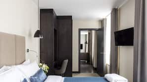 In-room safe, blackout curtains, iron/ironing board