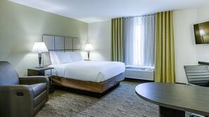 In-room safe, desk, laptop workspace, iron/ironing board