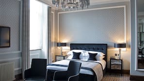 Luxe beddengoed, een kluis op de kamer, individueel gedecoreerd