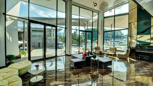 Lobby seating area