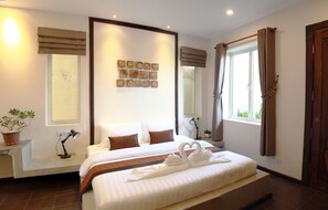 Family Room, Multiple Beds, Ground Floor | Premium bedding, minibar, in-room safe, free WiFi