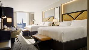 Egyptian cotton sheets, premium bedding, down duvets, pillow-top beds