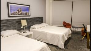 Premium bedding, down comforters, memory foam beds, in-room safe