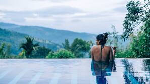 Outdoor pool, an infinity pool
