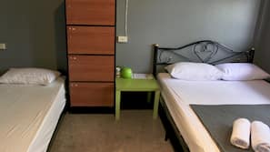 Blackout curtains, free WiFi, linens