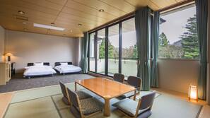 In-room safe, desk, laptop workspace, blackout curtains