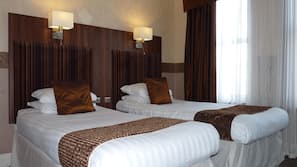 Desk, free WiFi, bed sheets