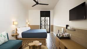 Ropa de cama de alta calidad, edredones de plumas, minibar y caja fuerte