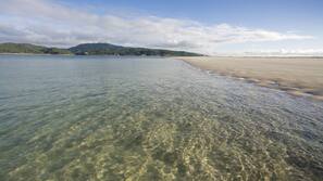 Vlak bij het strand, wit zand