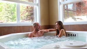Indoor spa bath