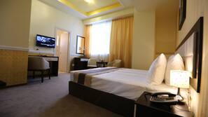 Minibar, in-room safe, desk, blackout curtains