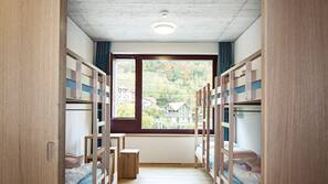 Desk, linens