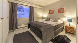 1 bedroom, desk, iron/ironing board, cots/infant beds
