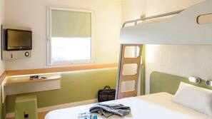 Blackout drapes, iron/ironing board, free cribs/infant beds, free WiFi