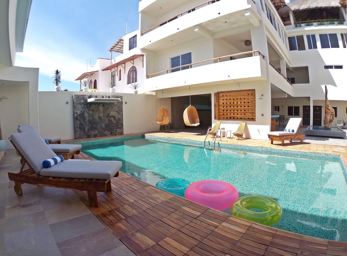 beach bungalows at hotel escondido in puerto escondido oaxaca mexico