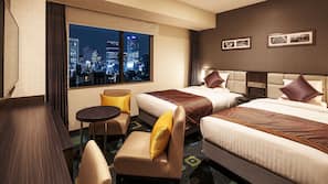 In-room safe, desk, laptop workspace, iron/ironing board
