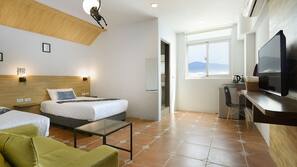 Premium bedding, pillowtop beds, individually furnished, blackout drapes