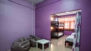 Blackout drapes, free WiFi, linens