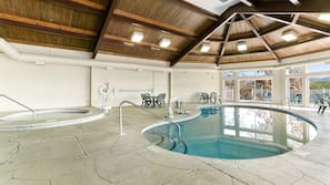 Indoor pool, seasonal outdoor pool