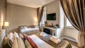 Literie de qualité supérieure, couette en duvet d'oie, minibar