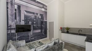 49-inch flat-screen TV with digital channels