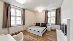 Desk, blackout drapes, rollaway beds, free WiFi
