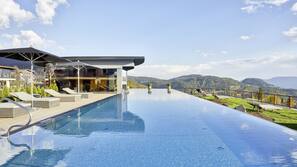 Indoor pool, 2 outdoor pools, pool umbrellas, sun loungers