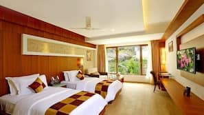 Premium bedding, minibar, in-room safe, desk