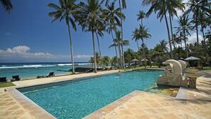 On the beach, beach massages, scuba diving