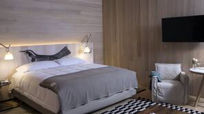 Premium bedding, pillow top beds, minibar, in-room safe