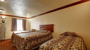 Blackout curtains, free WiFi, linens
