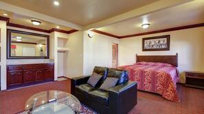 Blackout curtains, free WiFi, linens