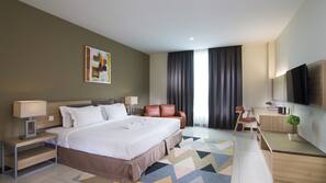In-room safe, desk, iron/ironing board, rollaway beds