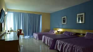 Desk, laptop workspace, linens