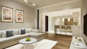 Premium bedding, minibar, in-room safe, desk