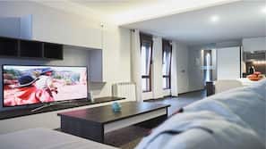1 bedroom, blackout drapes, iron/ironing board, linens