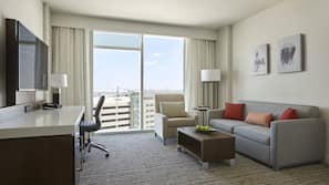 Premium bedding, down comforters, in-room safe, desk