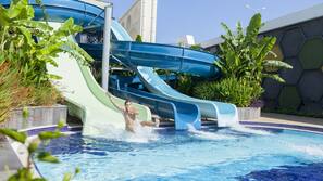 Indoor pool, 2 outdoor pools, pool umbrellas, pool loungers