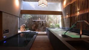 Indoor spa bath