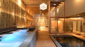 Indoor spa bath