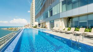 3 outdoor pools, sun loungers