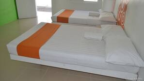 Desk, rollaway beds