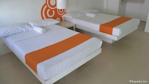 Desk, rollaway beds