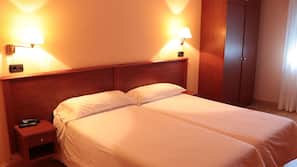 Desk, blackout curtains, free cots/infant beds, rollaway beds
