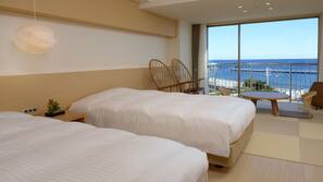 Premium bedding, in-room safe