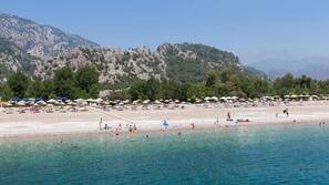 Private beach nearby, sun-loungers, beach umbrellas, beach bar