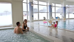 Indoor pool, seasonal outdoor pool