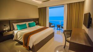 Premium bedding, minibar, in-room safe, desk