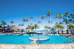 3 outdoor pools, cabanas (surcharge), pool umbrellas